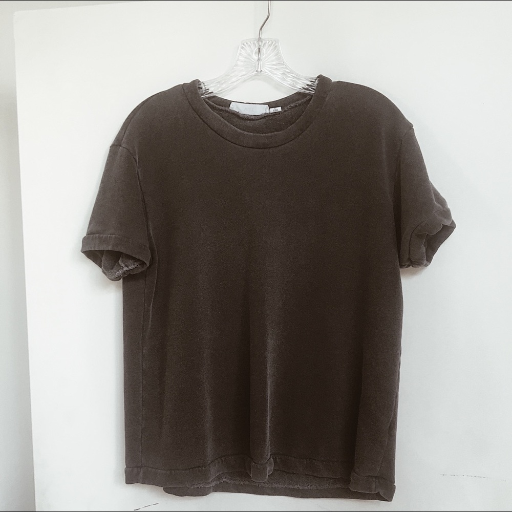 Distressed Shirt. Relaxed “cool” and “sporty” fit.